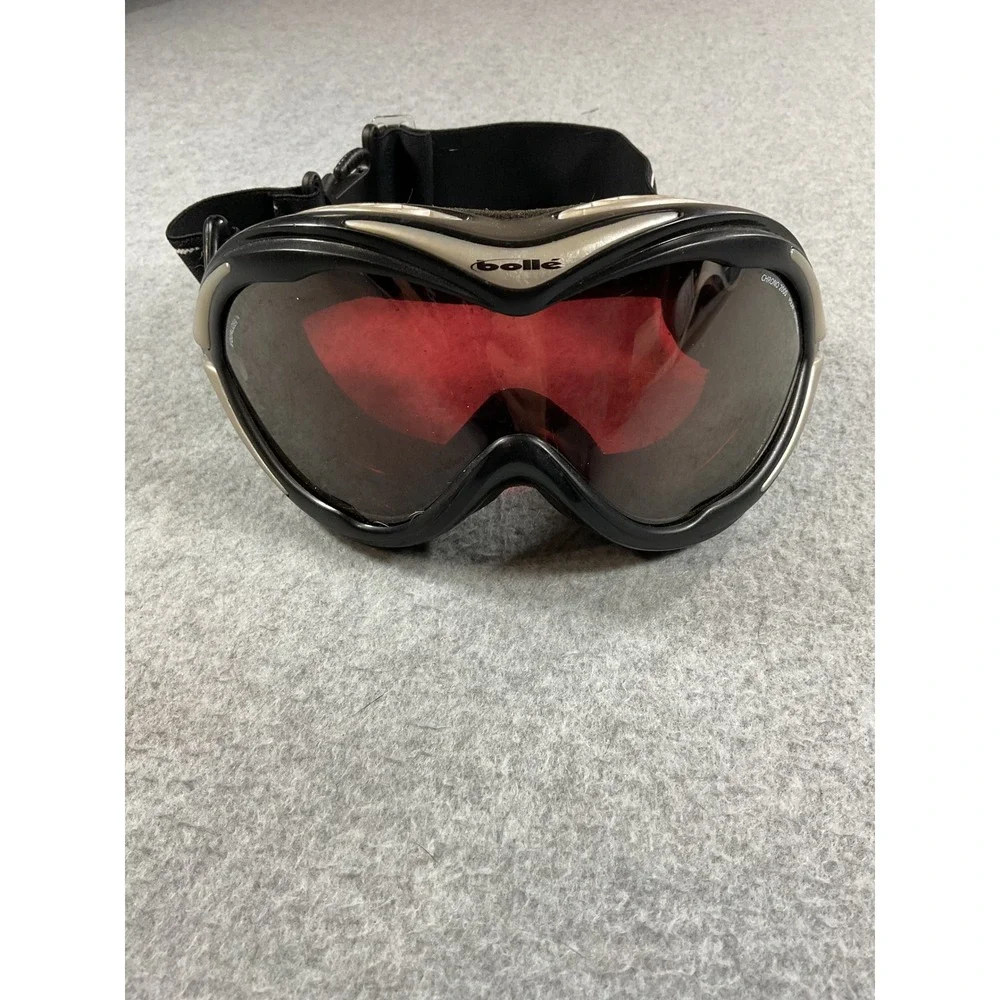 Bolle Chrono 2000 Ski Goggles Polar Vermillon Lens Black Silver Equalizer